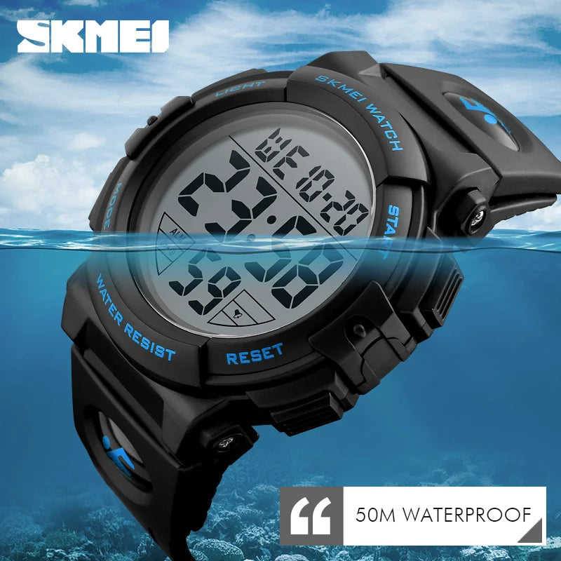 SKMEI Kids Watch Digital LED Waterproof Watch.