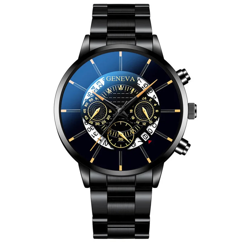 New Fashion Top Men Calendar Watches Men Stainless Steel