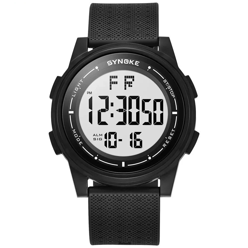 SYNOKE Men's Watch, Waterproof, Large LED Display.