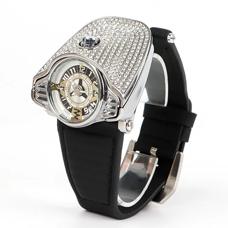 UTHAI Full Sky Star Personaliz Men Watch Sports Trend Diamond Light Luxury