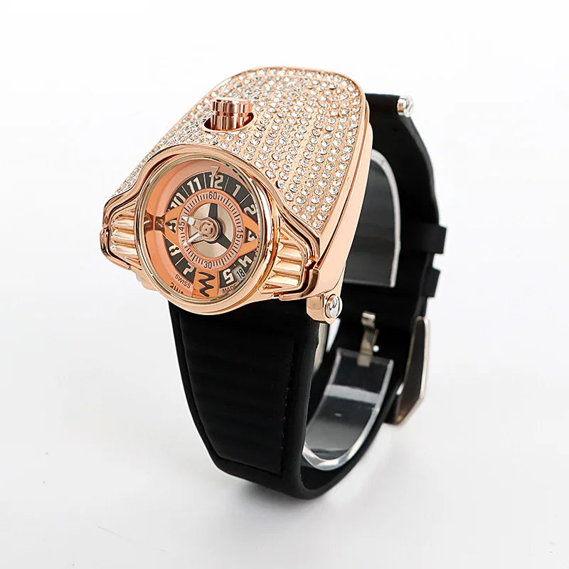 UTHAI Full Sky Star Personaliz Men Watch Sports Trend Diamond Light Luxury