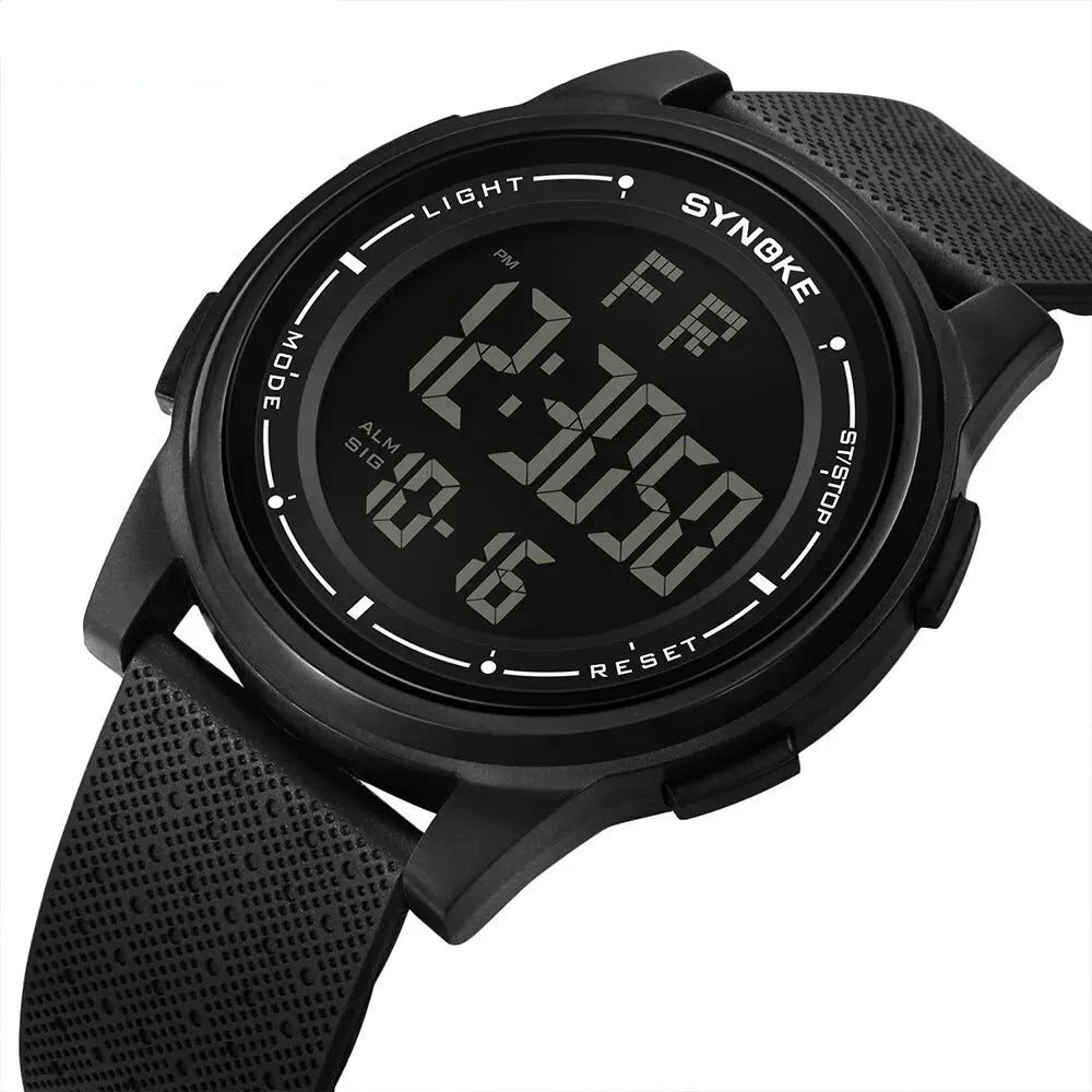 SYNOKE Men's Watch, Waterproof, Large LED Display.